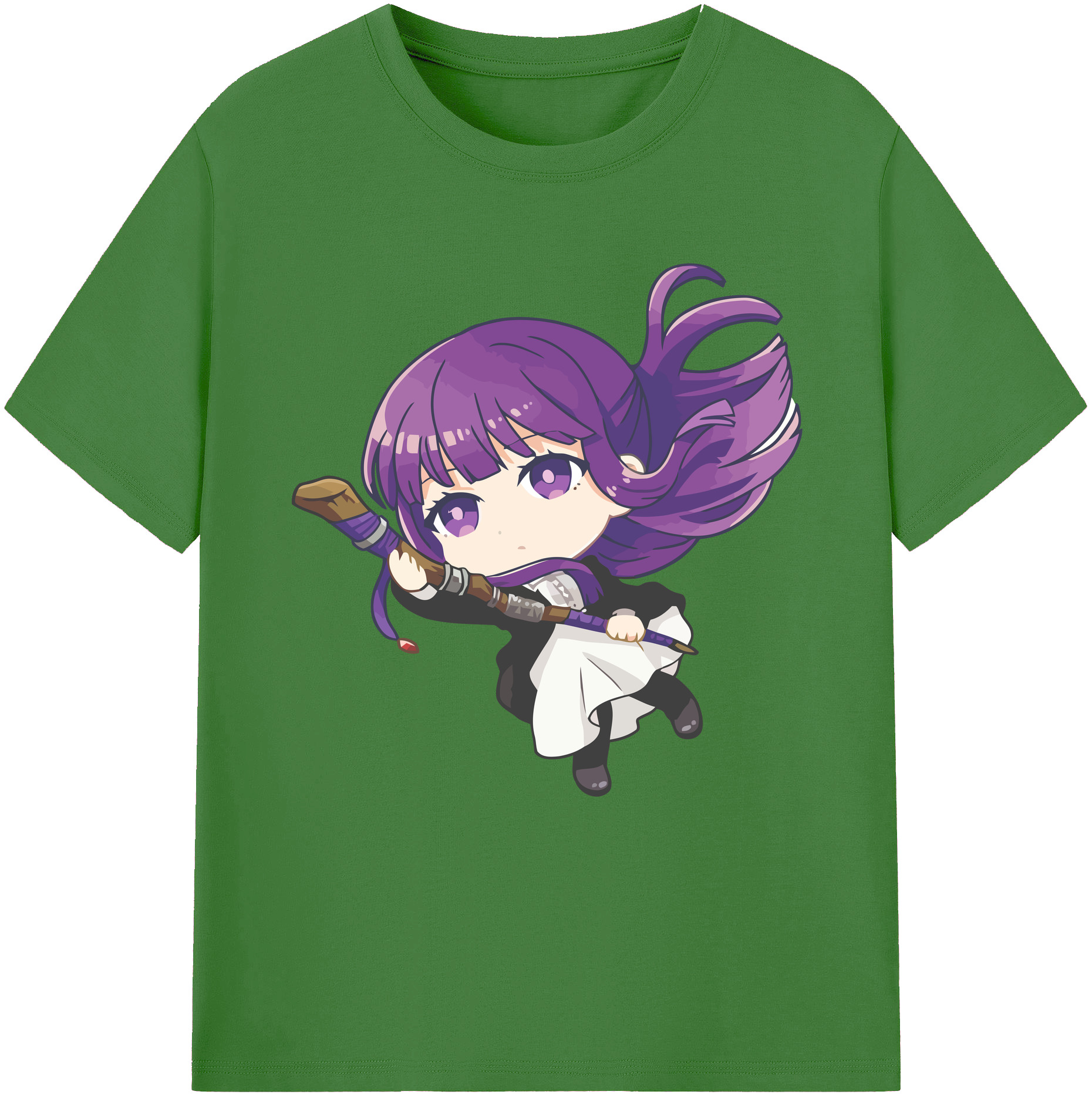 （画像用） 葬送のフリーレン Frieren レディースカジュアルプリントTシャツ（綿100％）